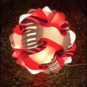 SALE!! round lamp table or hanging Puzzle light